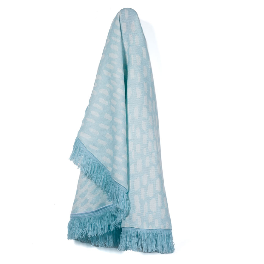 Adairs Kids - Randall Mint Flecks Round Throw | Adairs