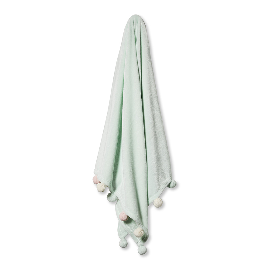 Peppy Pom Pom Throw Spearmint Adairs Kids Home Gifts Throws