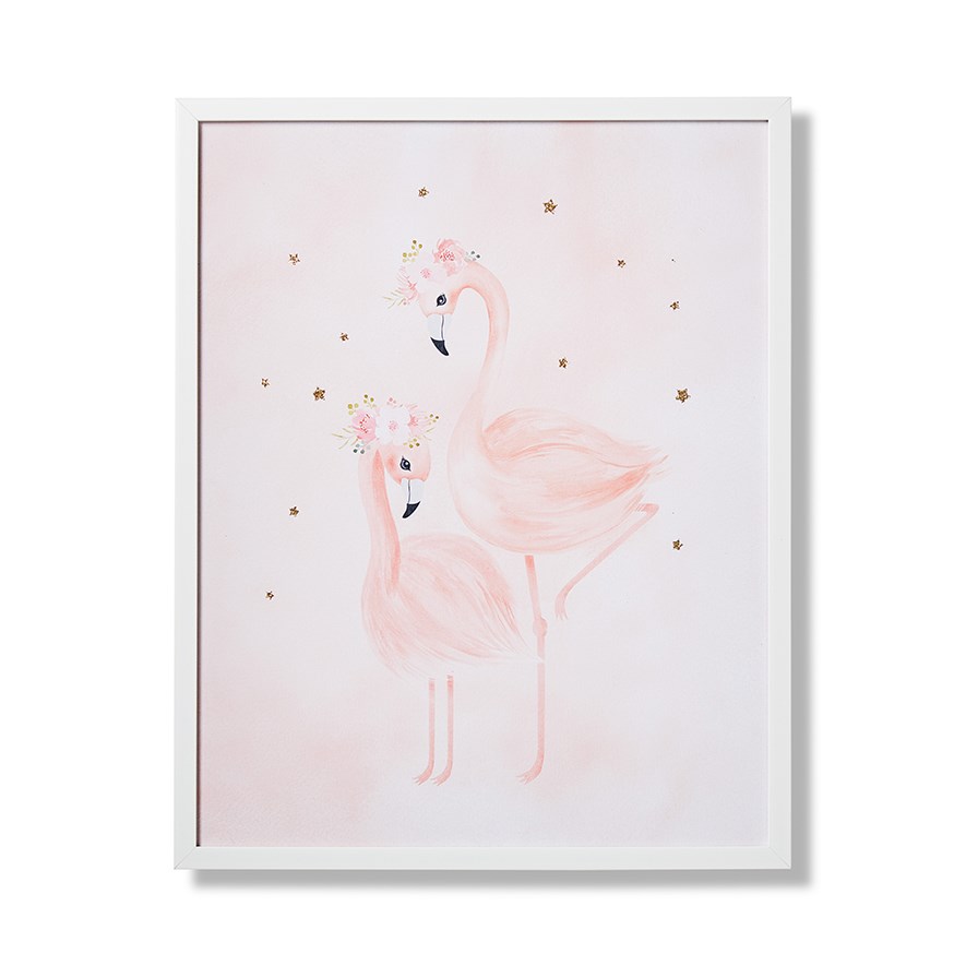 Adairs Kids - Flamingos Framed Wall Art | Adairs