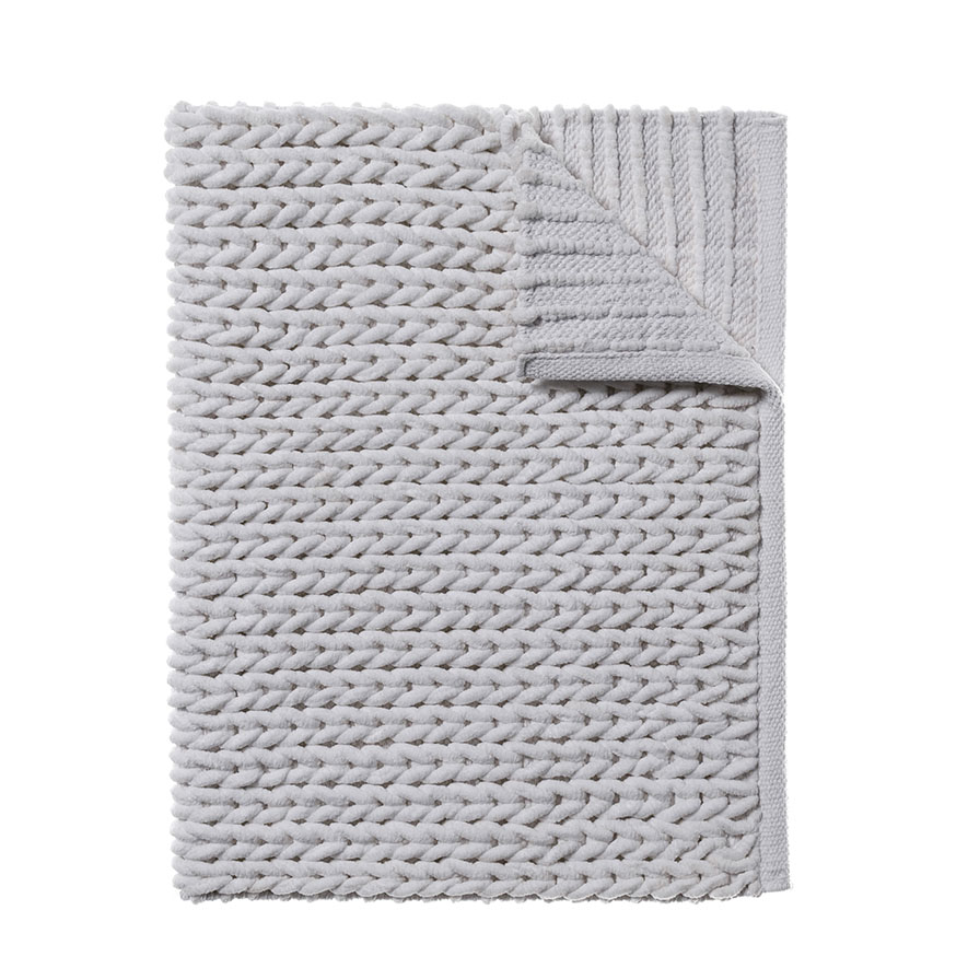 Home Republic - Cable Bath Mat Snow | Adairs