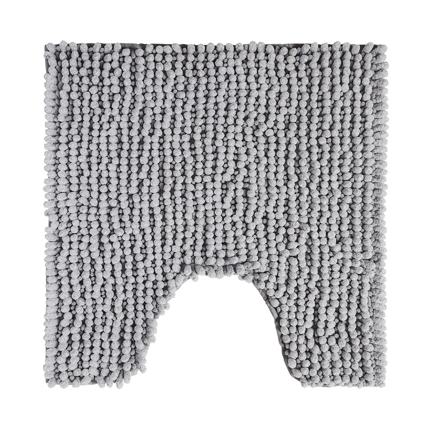 Microplush Grey Marle Bobble Contour Mat | Adairs