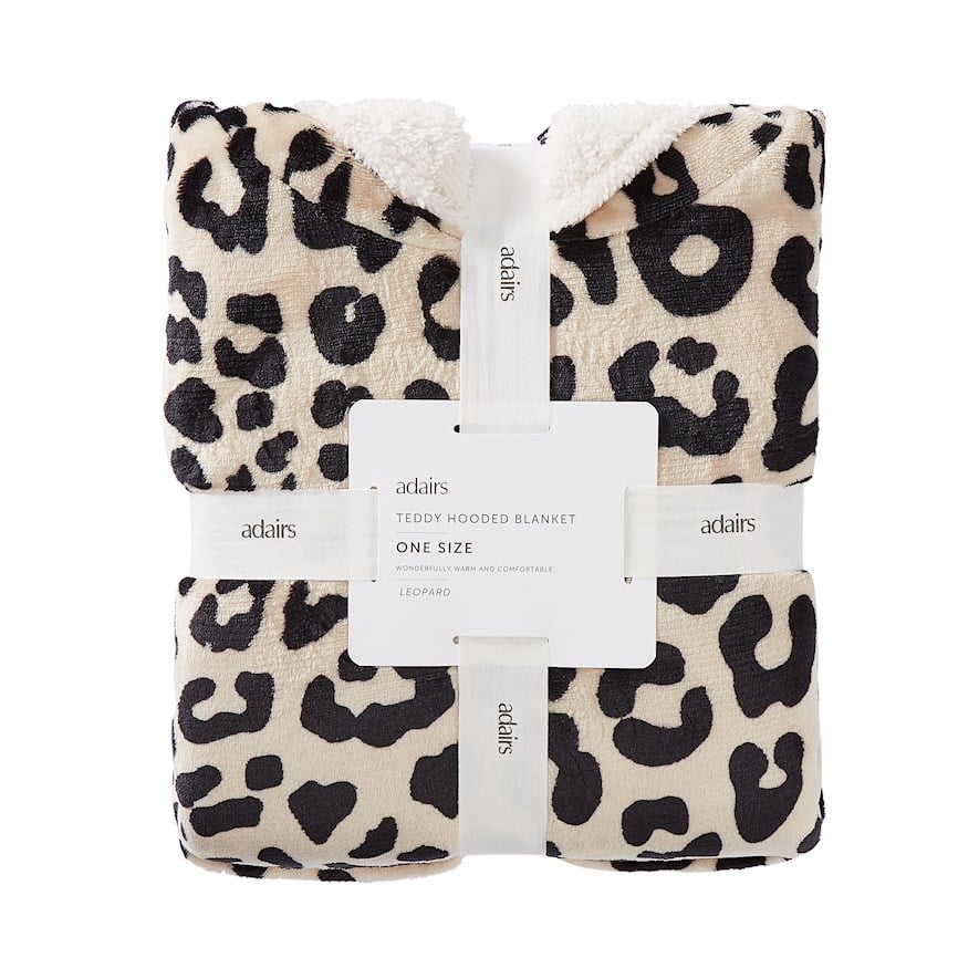 Leopard hooded online blanket