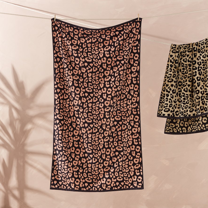 Animal print beach online towel