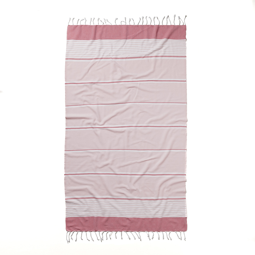 Pink Stripe Turkish Peshtemal Towel | Adairs