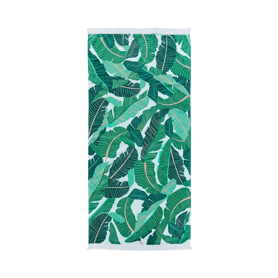 Tropicana Palm Standard Velour Beach Towel | Adairs