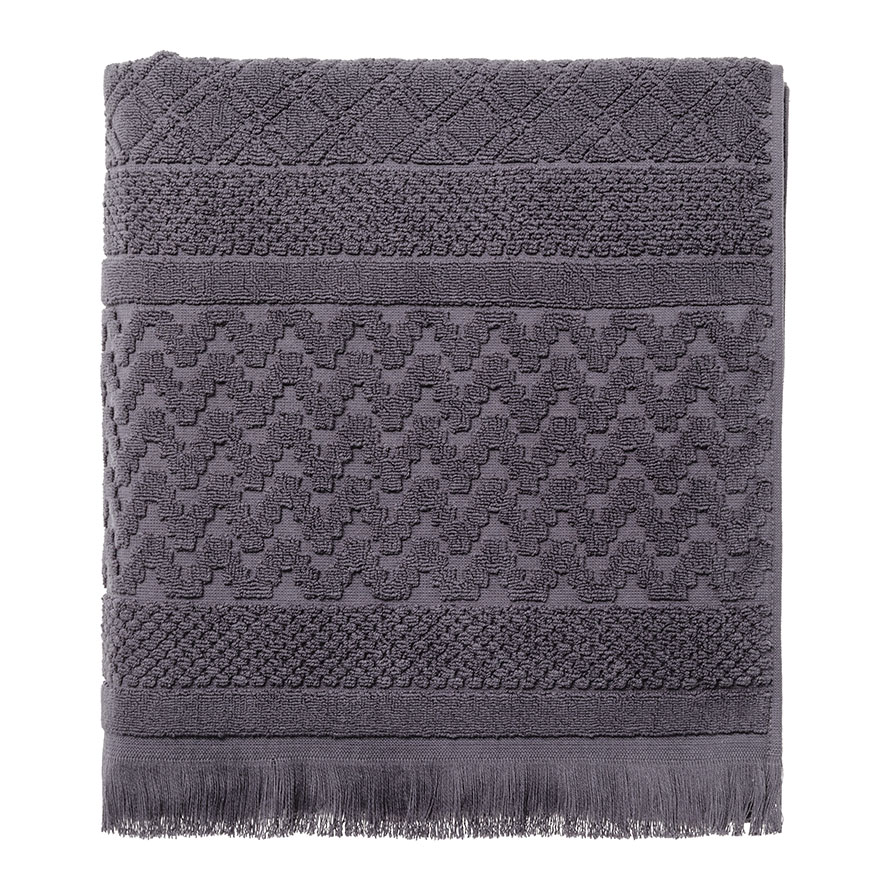 Home Republic European Collection Turin Textured Towels Coal