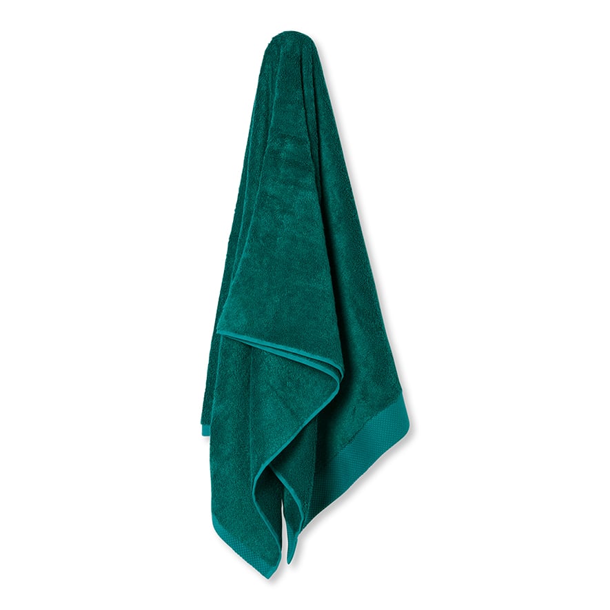 Home Republic Navara Emerald Solid Bamboo Cotton Towel Range Adairs