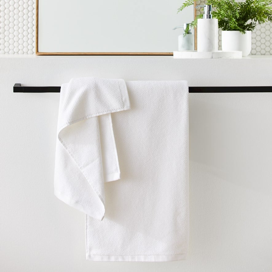 Textured white shop towels