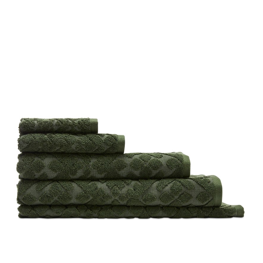 Dark olive green online towels