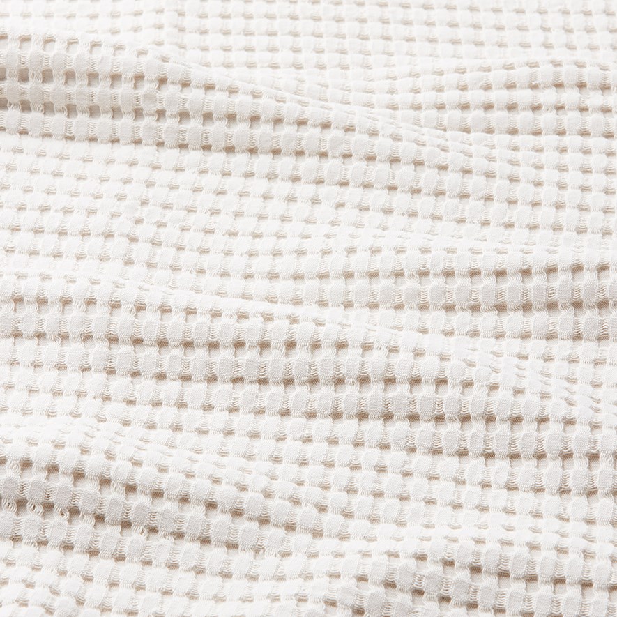 European Collection Turkish Cotton Natural Waffle Blanket Adairs