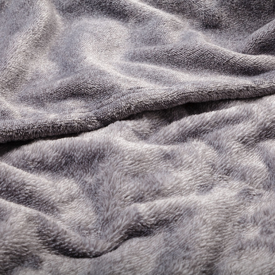 Ultra Soft Grey Stripe Blanket | Adairs