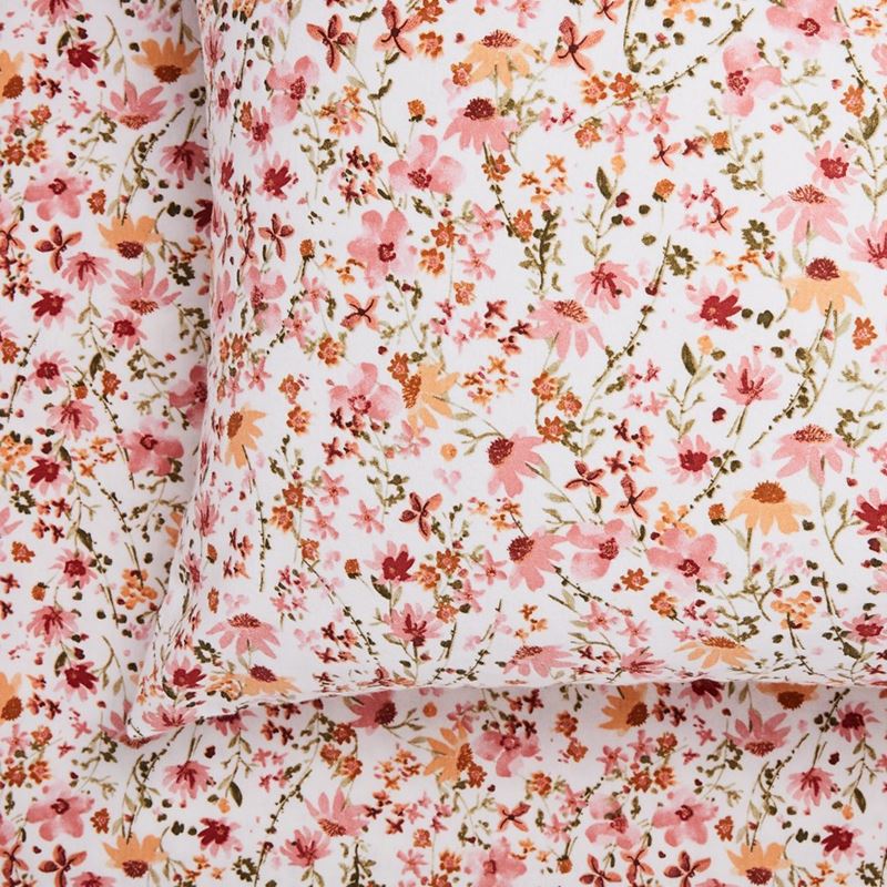Printed Winter Floral Flannelette Sheet Set | Adairs