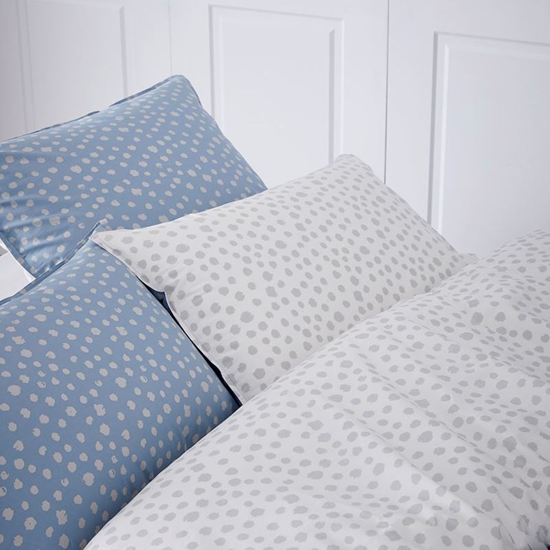 Polka Fleck Quilt Cover Set Blue - Bedroom - Outlet - Metro - Adairs Online