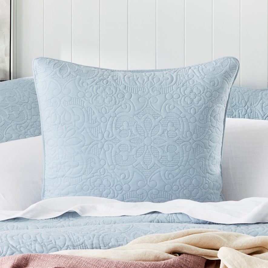 Powder blue hot sale pillows