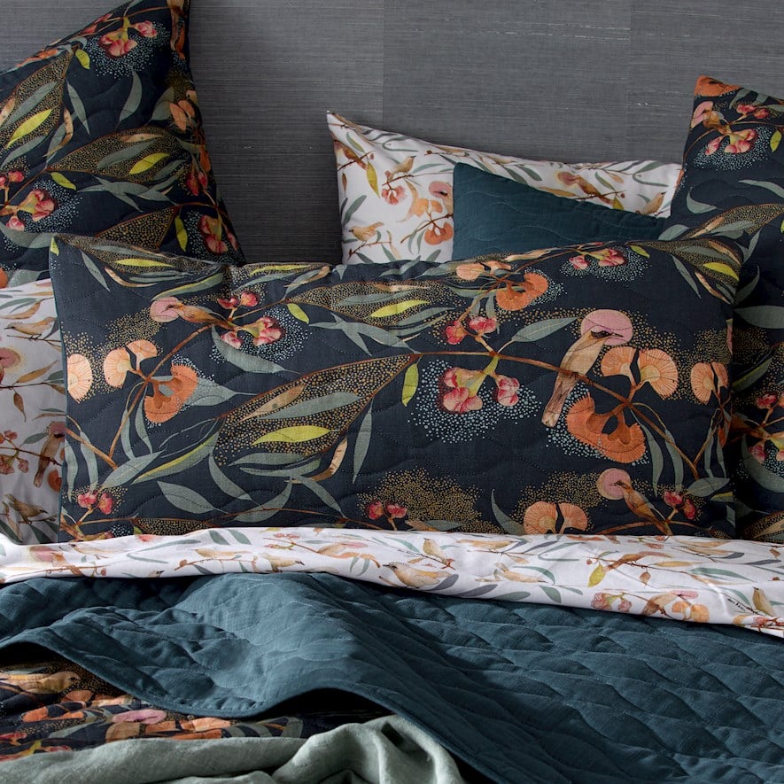 Dana Kinter Love Blooms Midnight Pillowcase | Adairs