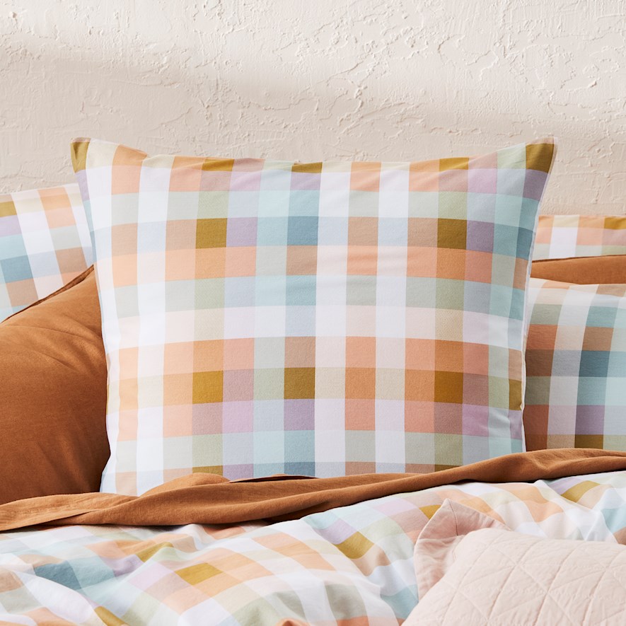 Soulful Check European Pillowcase Adairs