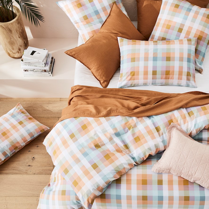 Soulful Check European Pillowcase Adairs