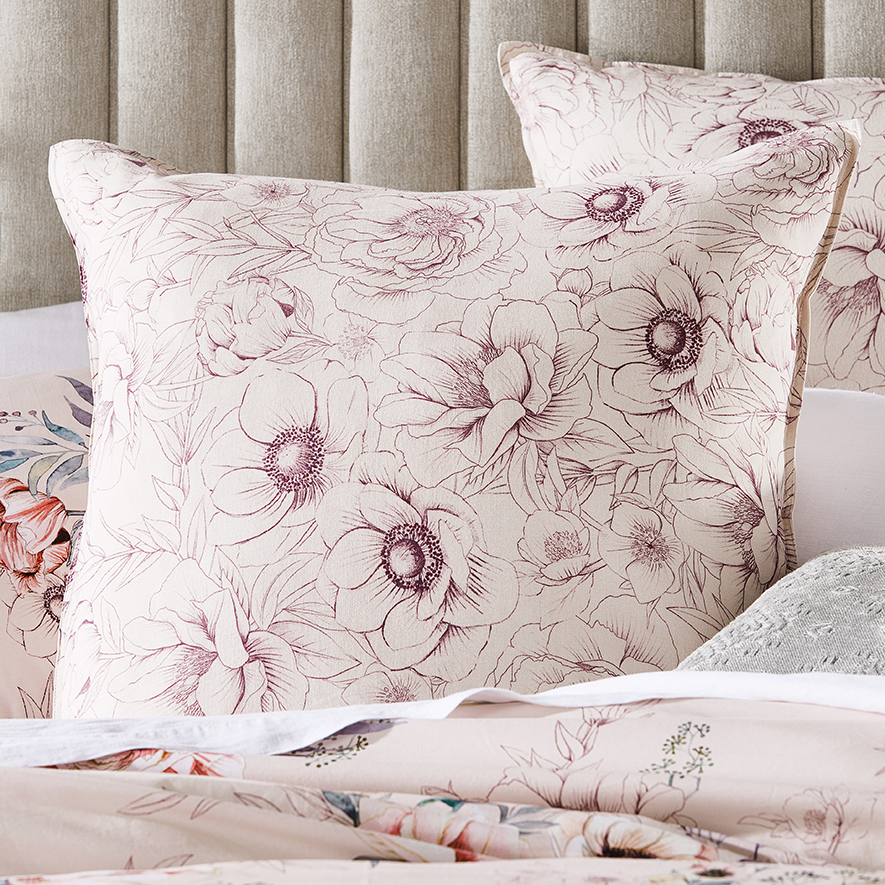 Mercer + Reid - Peony Blush Pillowcase | Adairs