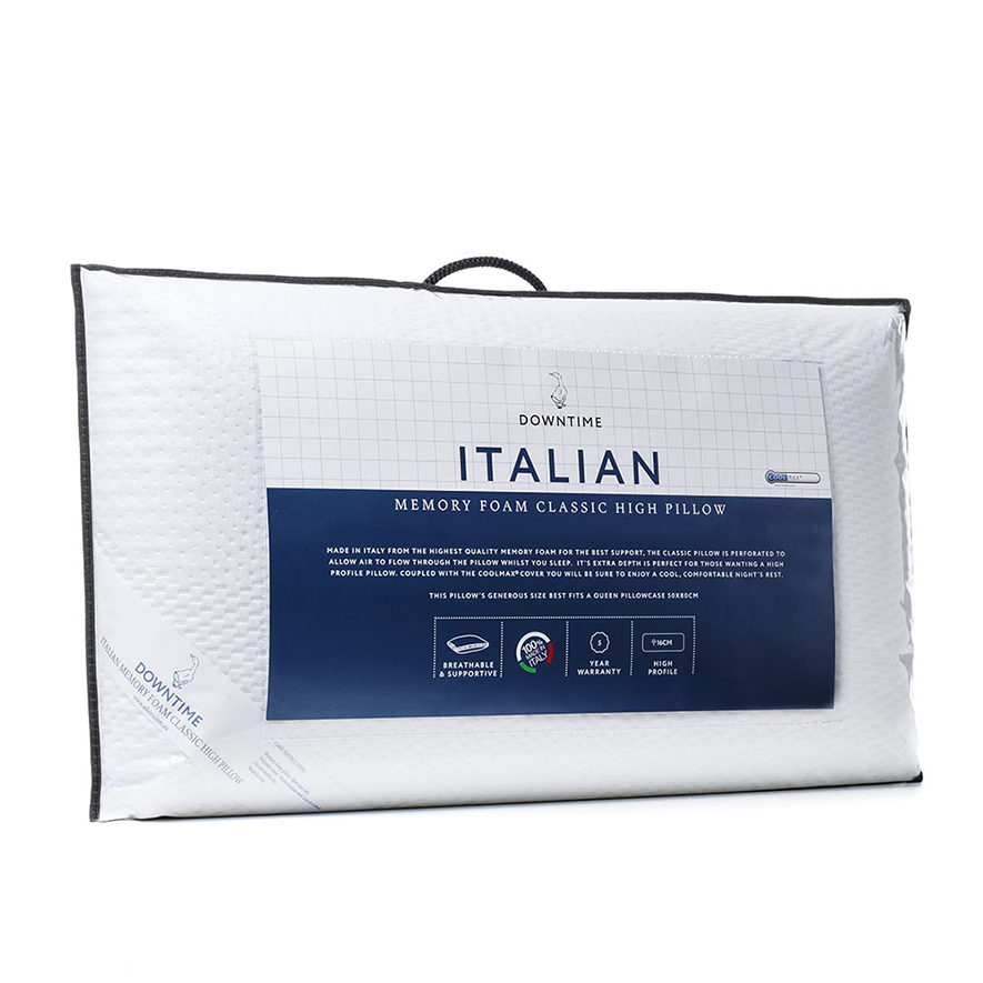 Italian memory sales foam pillow