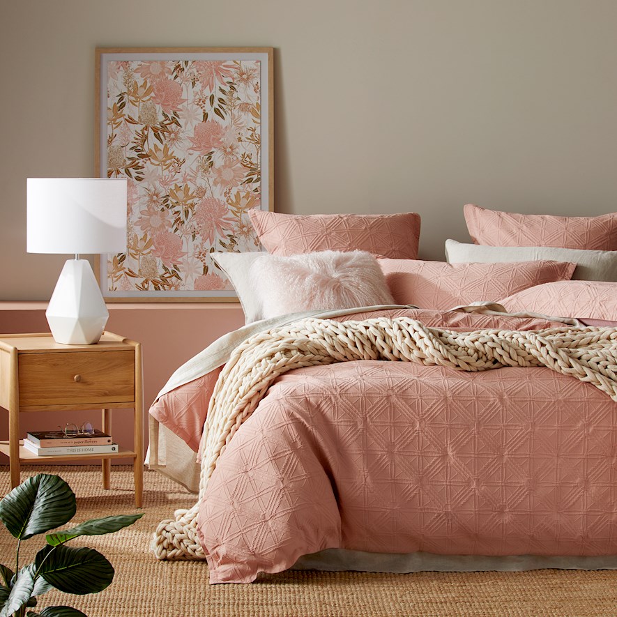 Villa Peach Blossom Quilt Cover Separates Adairs