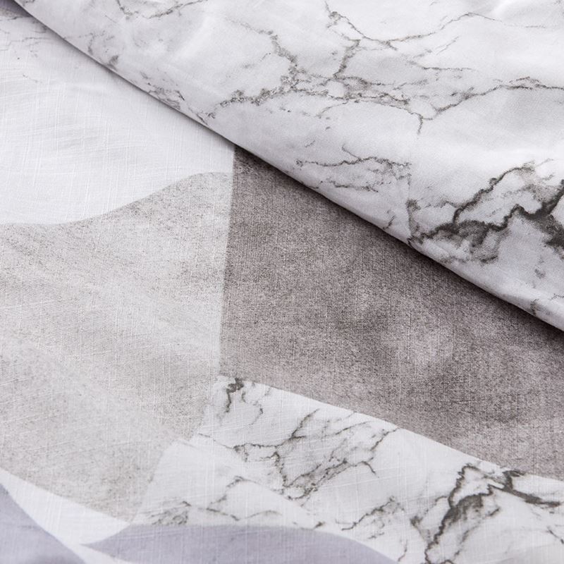 Home Republic - Verona Marble Pewter Quilt Cover Set + Separates | Adairs