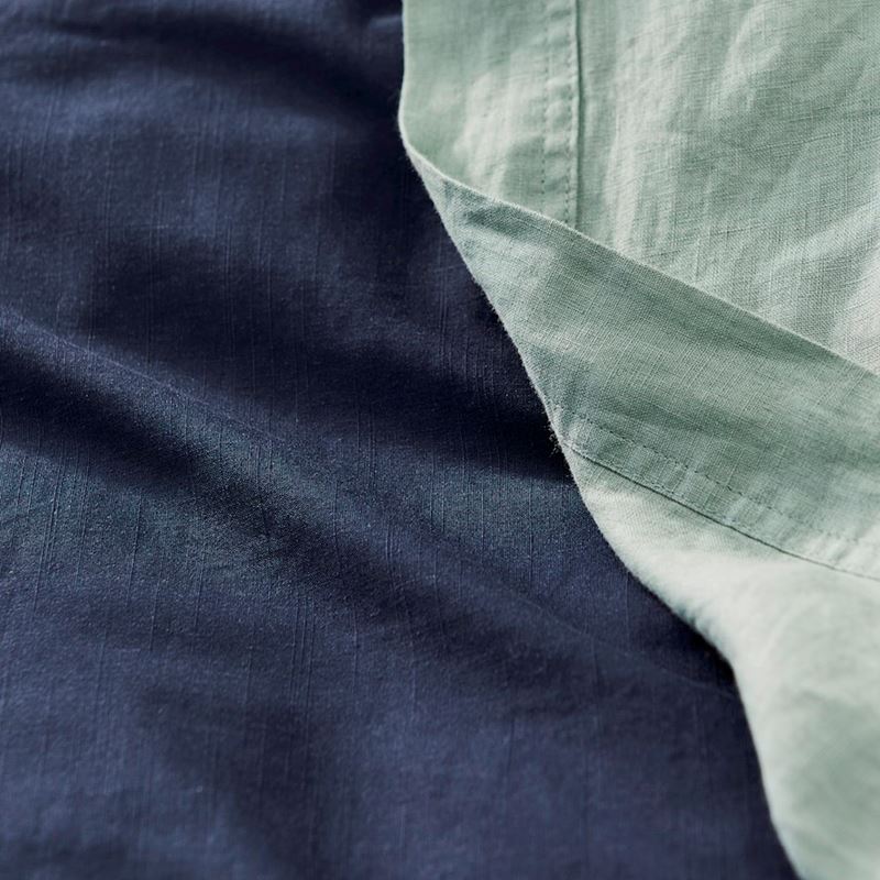 Bamboo Linen Navy Quilt Cover Separates | Adairs