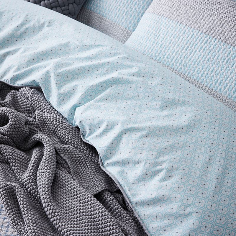 Mercer + Reid - Baxter Blue Quilted Quilt Cover Separates | Adairs
