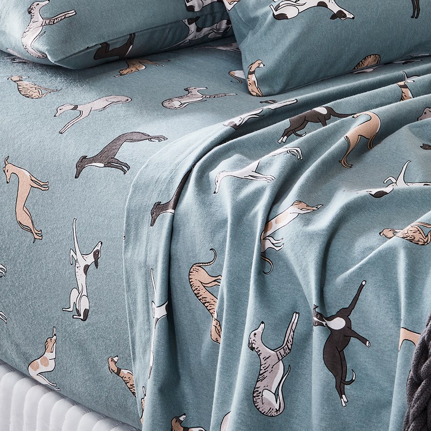 Dog print sheets queen best sale