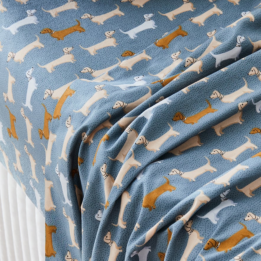 Dachshund hotsell flannel sheets