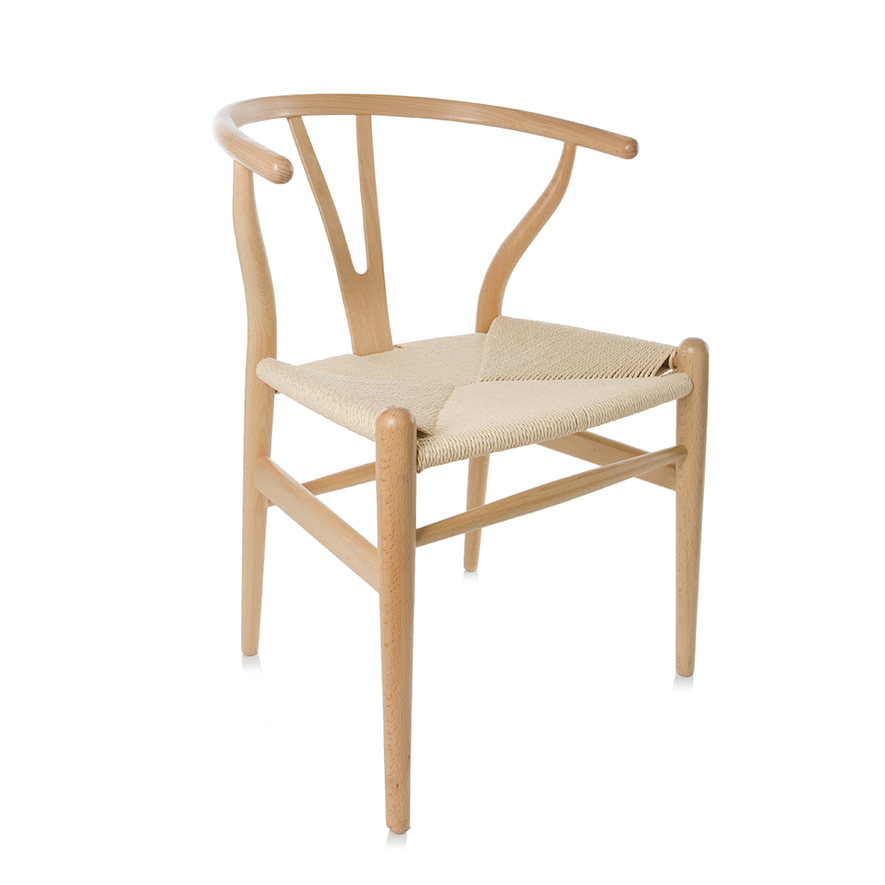 Natural hans wegner discount replica wishbone chair