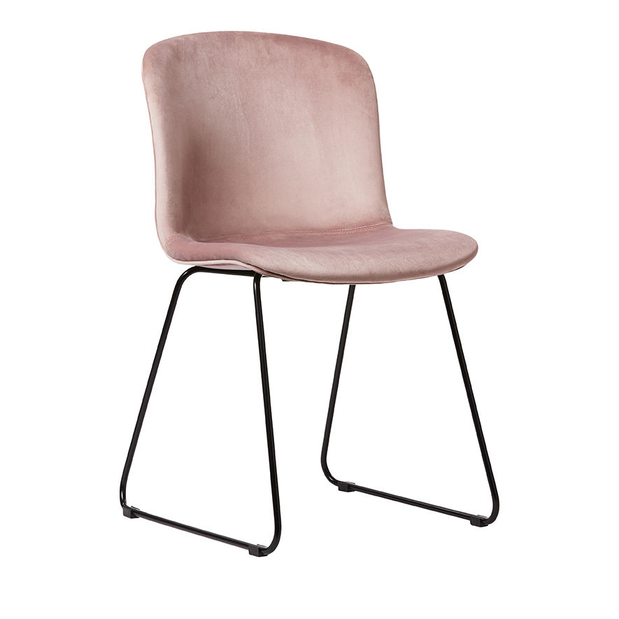 adairs pink velvet chair