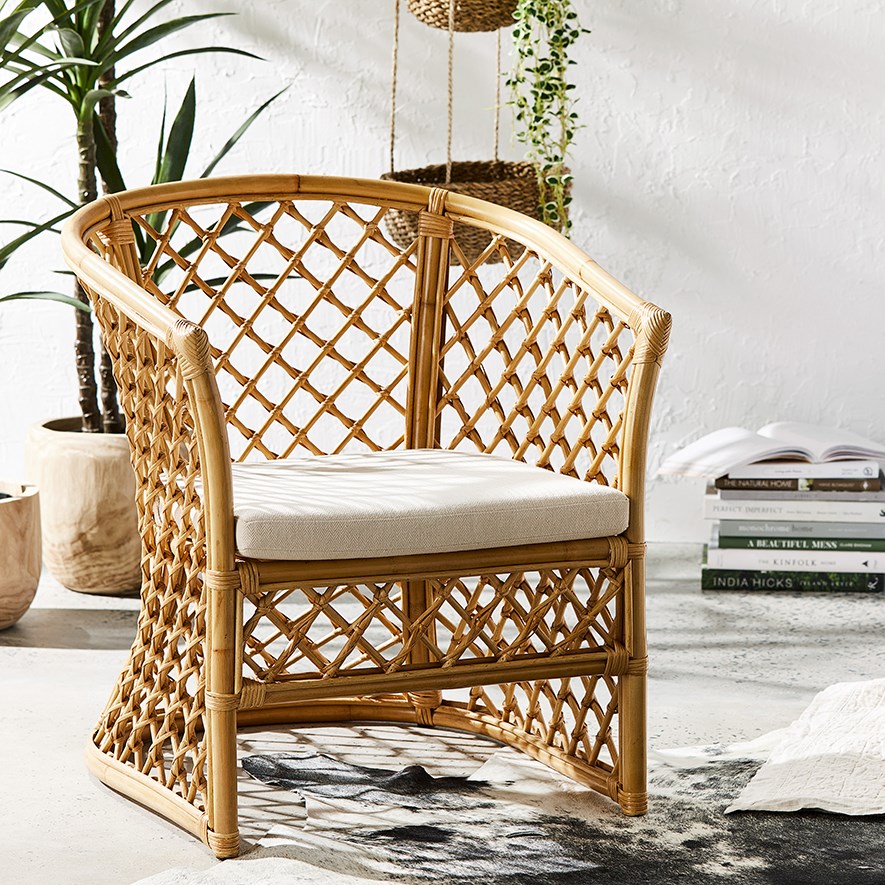 adairs bahama rattan chair