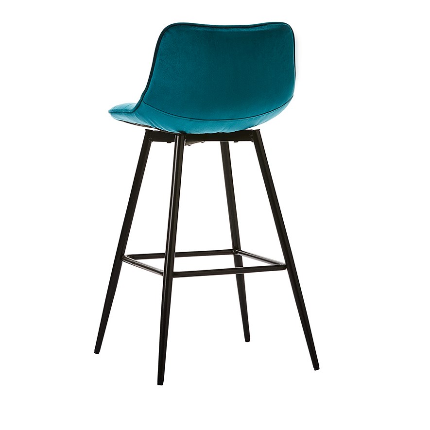 teal velvet counter stools