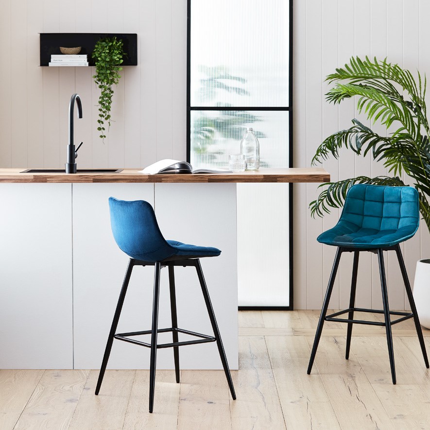 Breakfast bar stools cheap teal