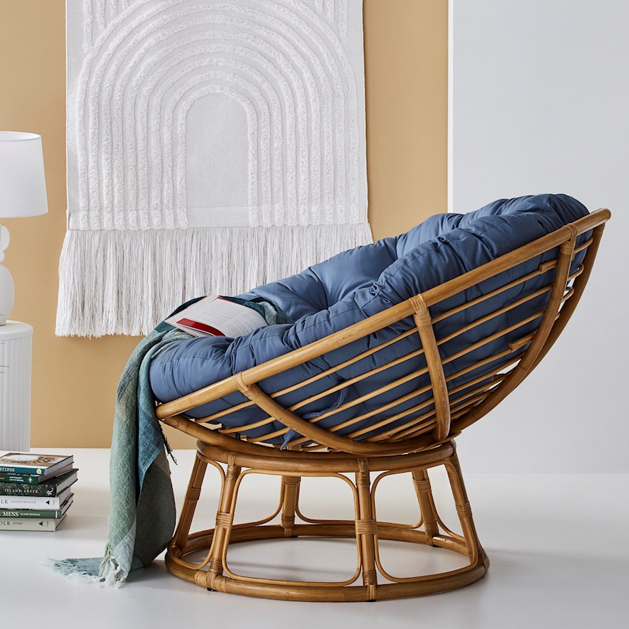 Papasan cane online chair