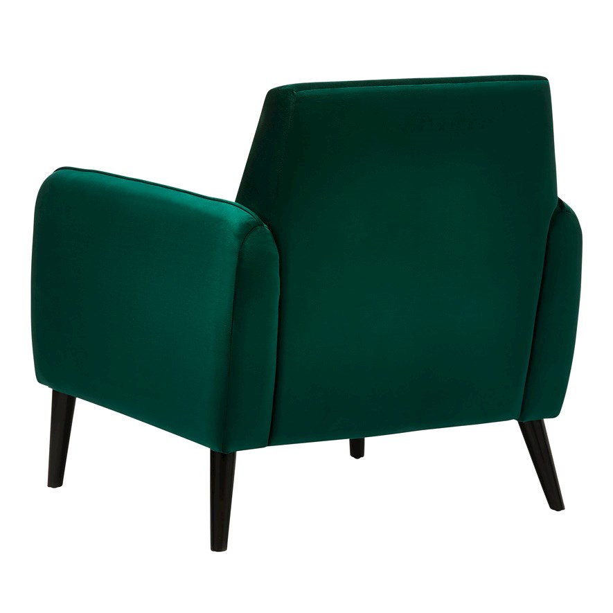 green velvet chair next