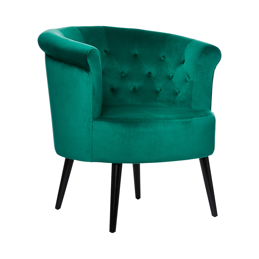 velvet emerald chair