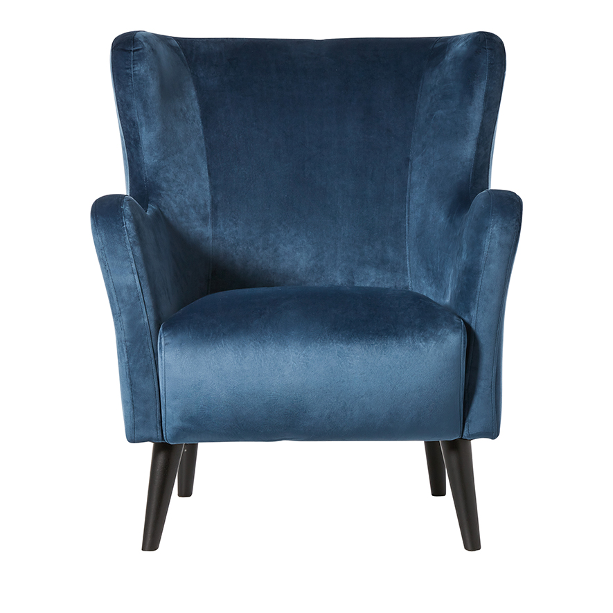 adairs blue velvet chair