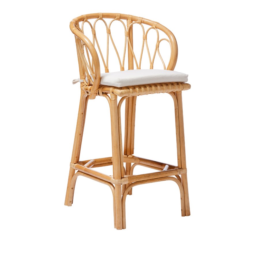 adairs stools rattan