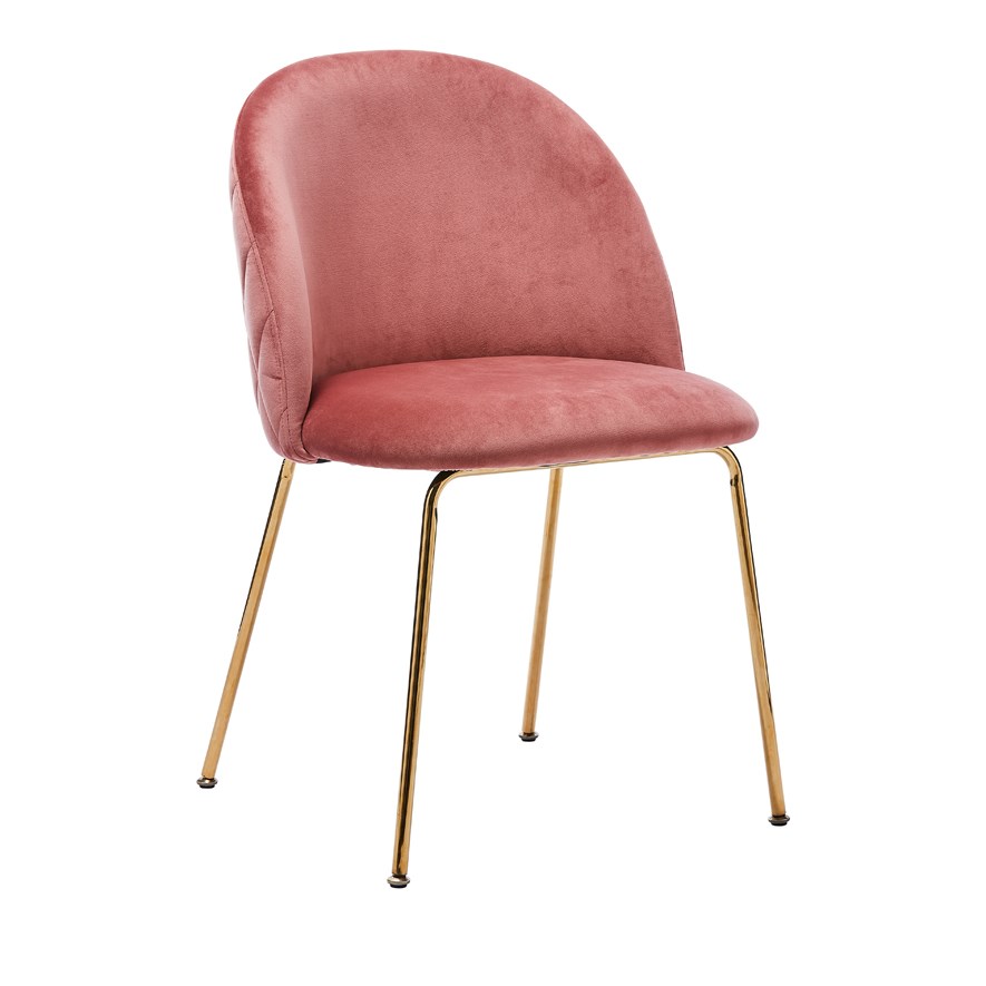 chair with rose gold legs