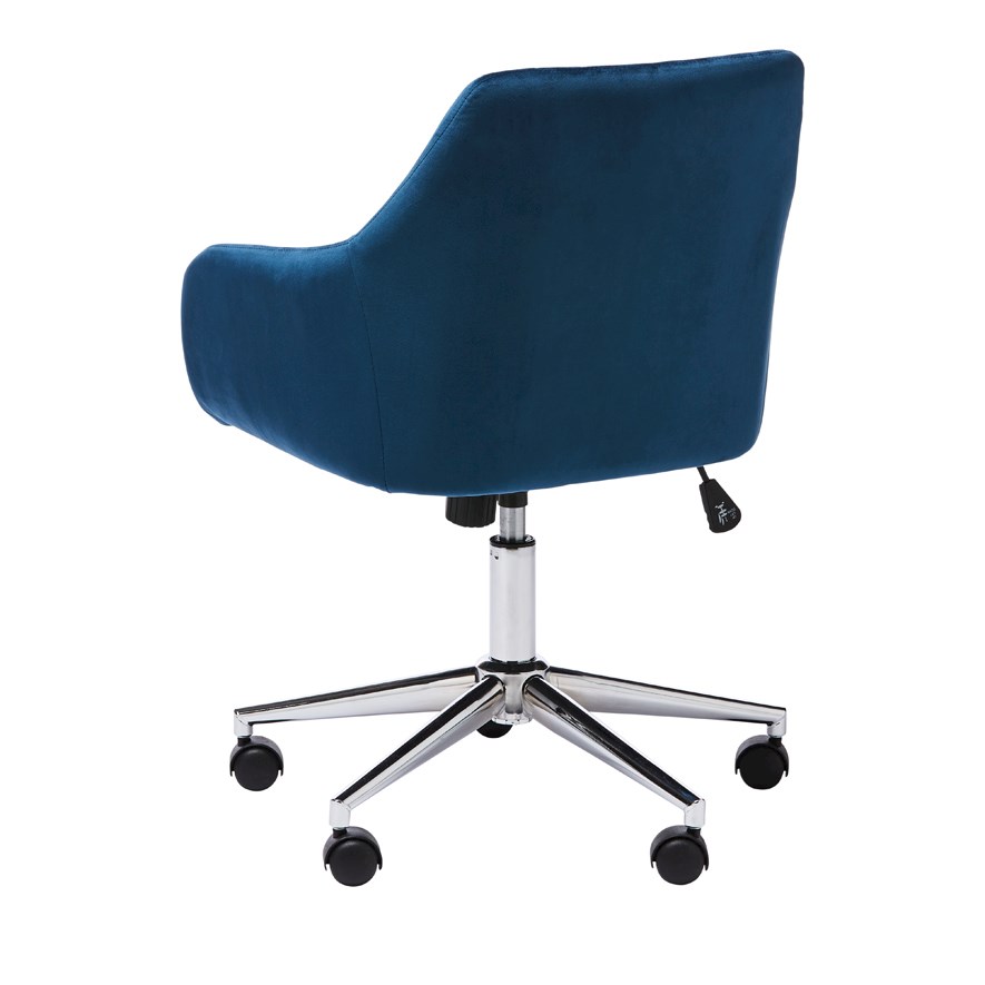 Teal desk online chair with arms