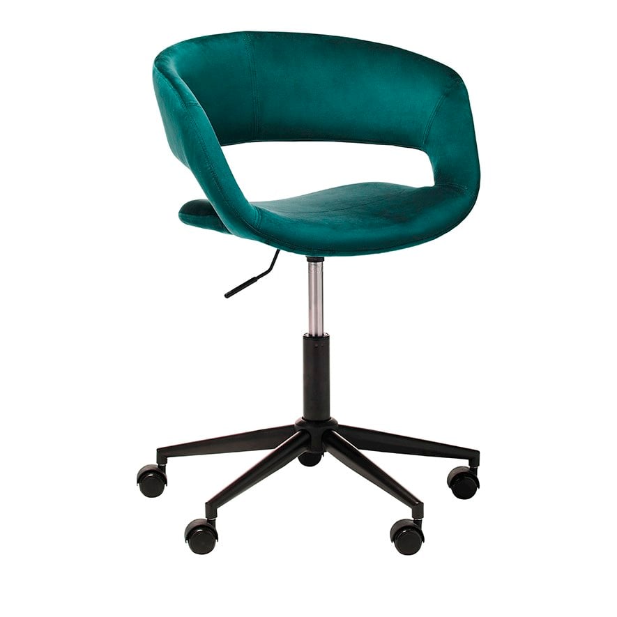 teal computer desk chair