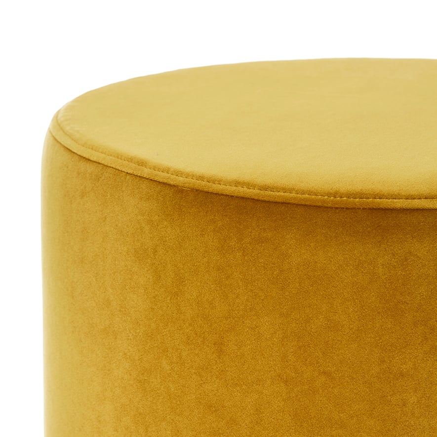 Mustard velvet deals ottoman