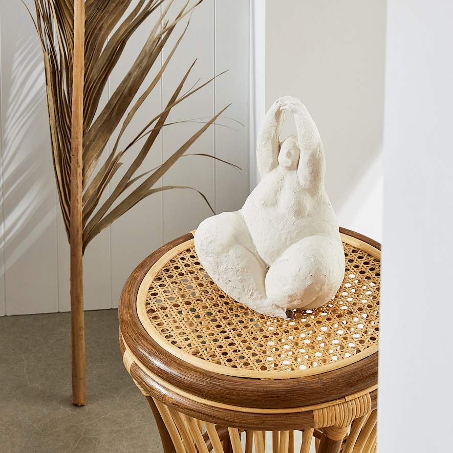 Adairs rattan on sale side table