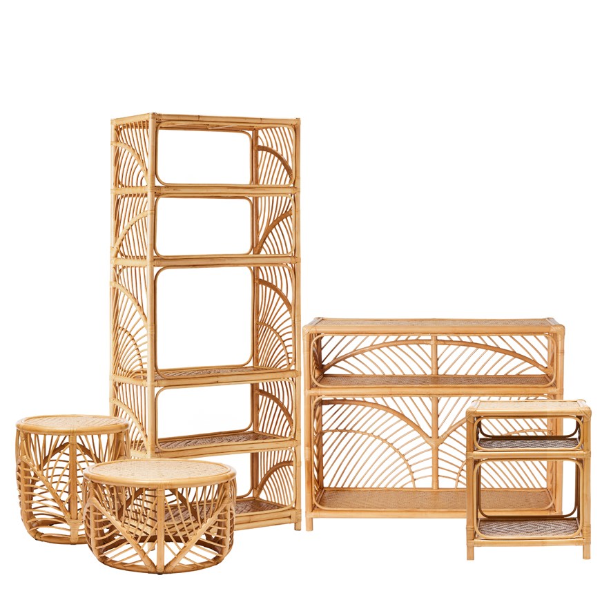 Adairs rattan on sale side table