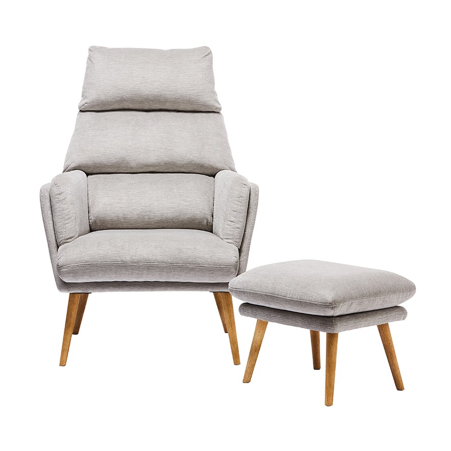 adairs grey armchair