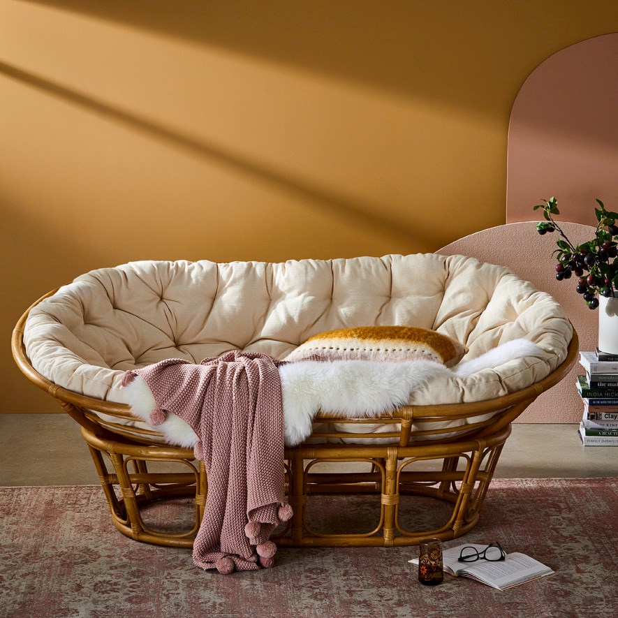 Rattan chair papasan new arrivals