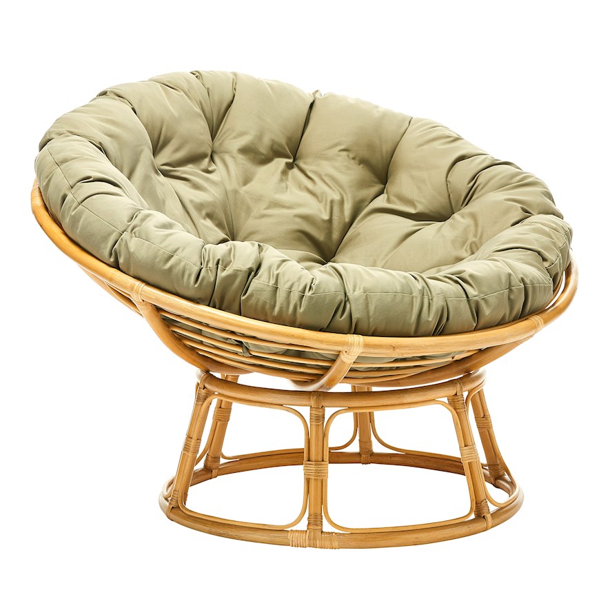 moon rattan chair