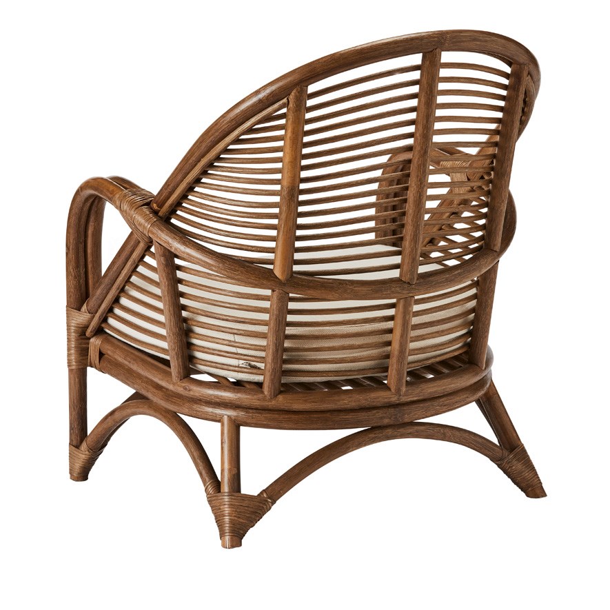 Capri Walnut Natural Rio Rattan Chair Adairs