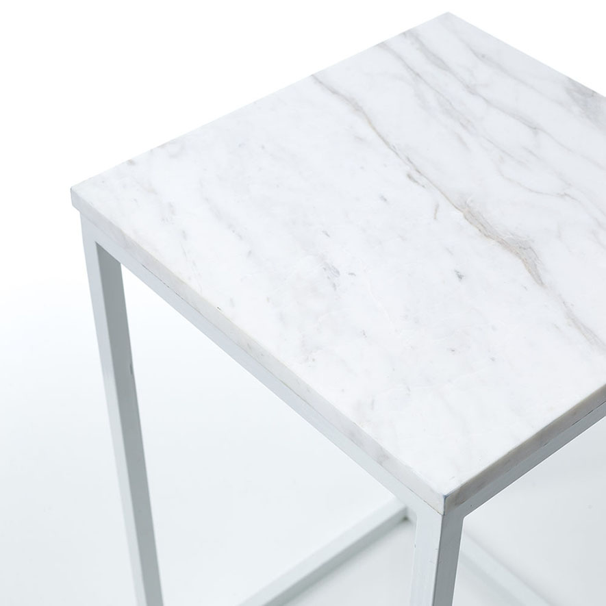 adairs marble side table